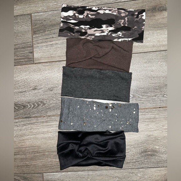 Camo Ribbed Velour and Turban Headband Bundle - Picture 1 of 6
